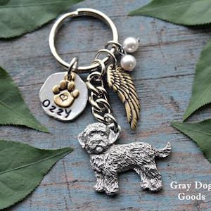 Cockapoo Memorial KeyChain, Pet Memorial KeyChain, Cockapoo KeyChain, Cockapoo Sympathy Gift, Read Full Listing Details