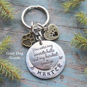 Pet Memorial Key Chain, Pet Remembrance Gift, Loss of Dog, Loss of Cat, Cat Sympathy Gift, Dog Sympathy Gift, Best Friend