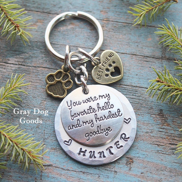 Pet Memorial Key Chain, Pet Remembrance Gift, Loss of Dog, Loss of Cat, Cat Sympathy Gift, Dog Sympathy Gift, Best Friend