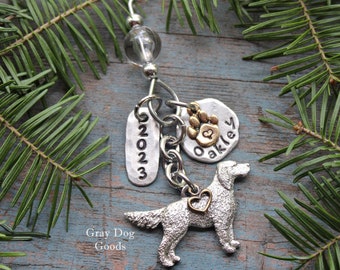 English Setter Ornament, Personalized Dog Ornament, Personalized English Setter Ornament, Read Full Listing Details
