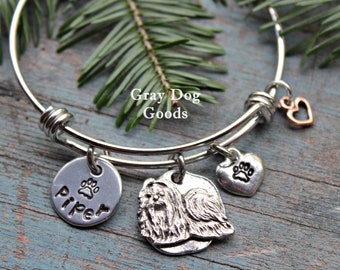 Maltese Bracelet, Maltese Jewelry, Personalized Dog Bracelet, Maltese Mom, Read Full Listing Details Before Ordering