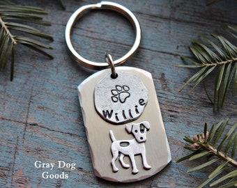 Jack Russell Key Chain, Personalized Jack Russell Key Chain, Jack Russell Memorial, Dog Key Chain, Personalized Dog Key Chain