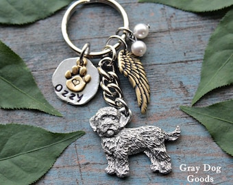Cockapoo Memorial KeyChain, Pet Memorial KeyChain, Cockapoo KeyChain, Cockapoo Sympathy Gift, Read Full Listing Details