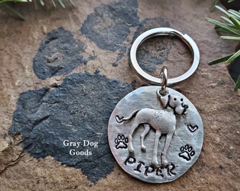 Great Dane Key Chain,  Personalized Dog Key Chain, Great Dane Mom, Great Dane Dad, Great Dane Memorial