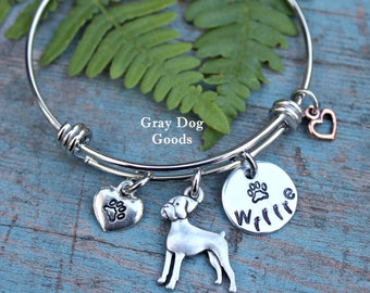 boxer dog bracelet