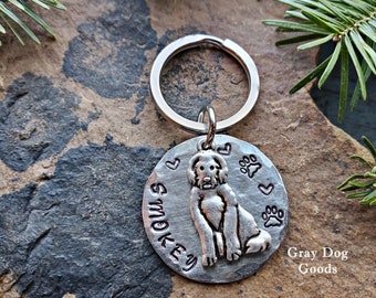 Doodle Key chain, Goldendoodle Key Chain, Personalized Dog Key Chain, Labradoodle Mom, Doodle Dad,