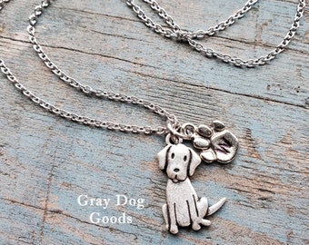Labrador Retriever Necklace, Lab Necklace, Dog Necklace, Lab Sympathy Gift, Lab Puppy