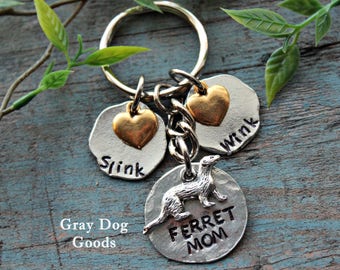 FER-2lymK Cute Ferret 'Love You Mum' Photo Keyring Animal Gift FER-2lymK Cute Ferret 'Love You Mum' Photo Keyring Animal Gift