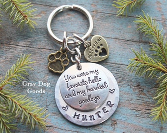 Pet Memorial Key Chain, Pet Remembrance Gift, Loss of Dog, Loss of Cat, Cat Sympathy Gift, Dog Sympathy Gift, Best Friend