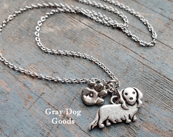 Dachshund Necklace, Dachshund Jewelry, Wiener dog, Dachshund Sympathy Gift, Dachshund Mom, Dog Necklace
