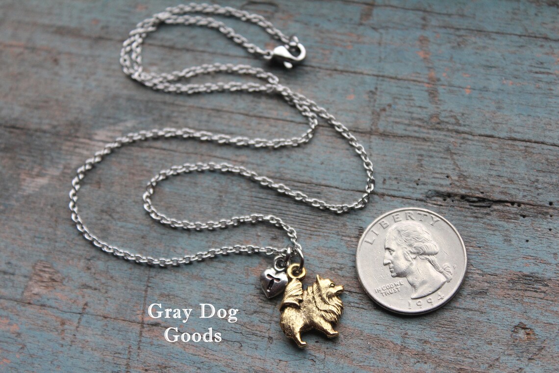 Pomeranian Necklace Pomeranian Jewelry Dog Necklace Dog Mom Etsy