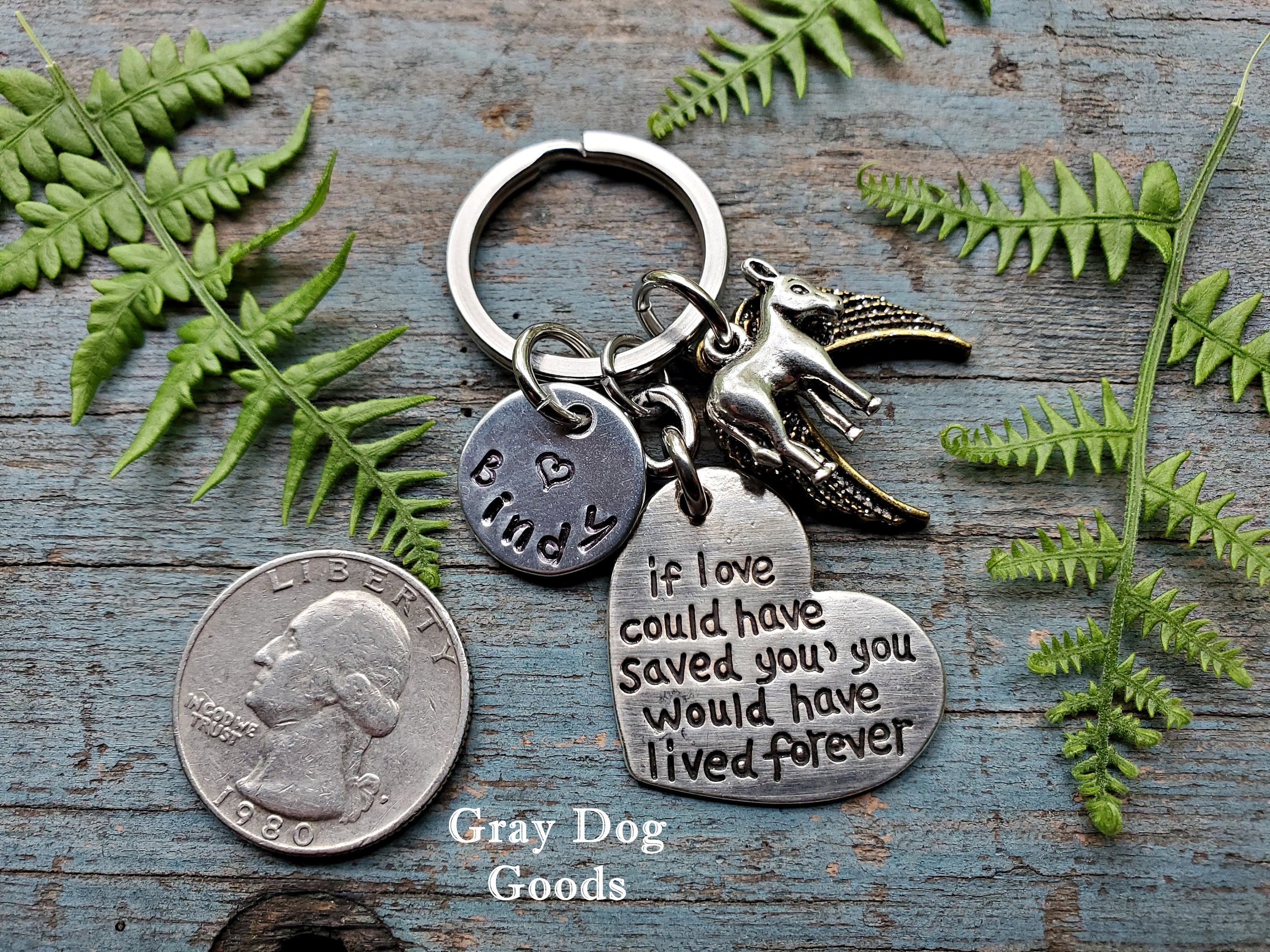 Donkey Memorial Key Chain, Donkey Remembrance Gift, Loss of Donkey ...