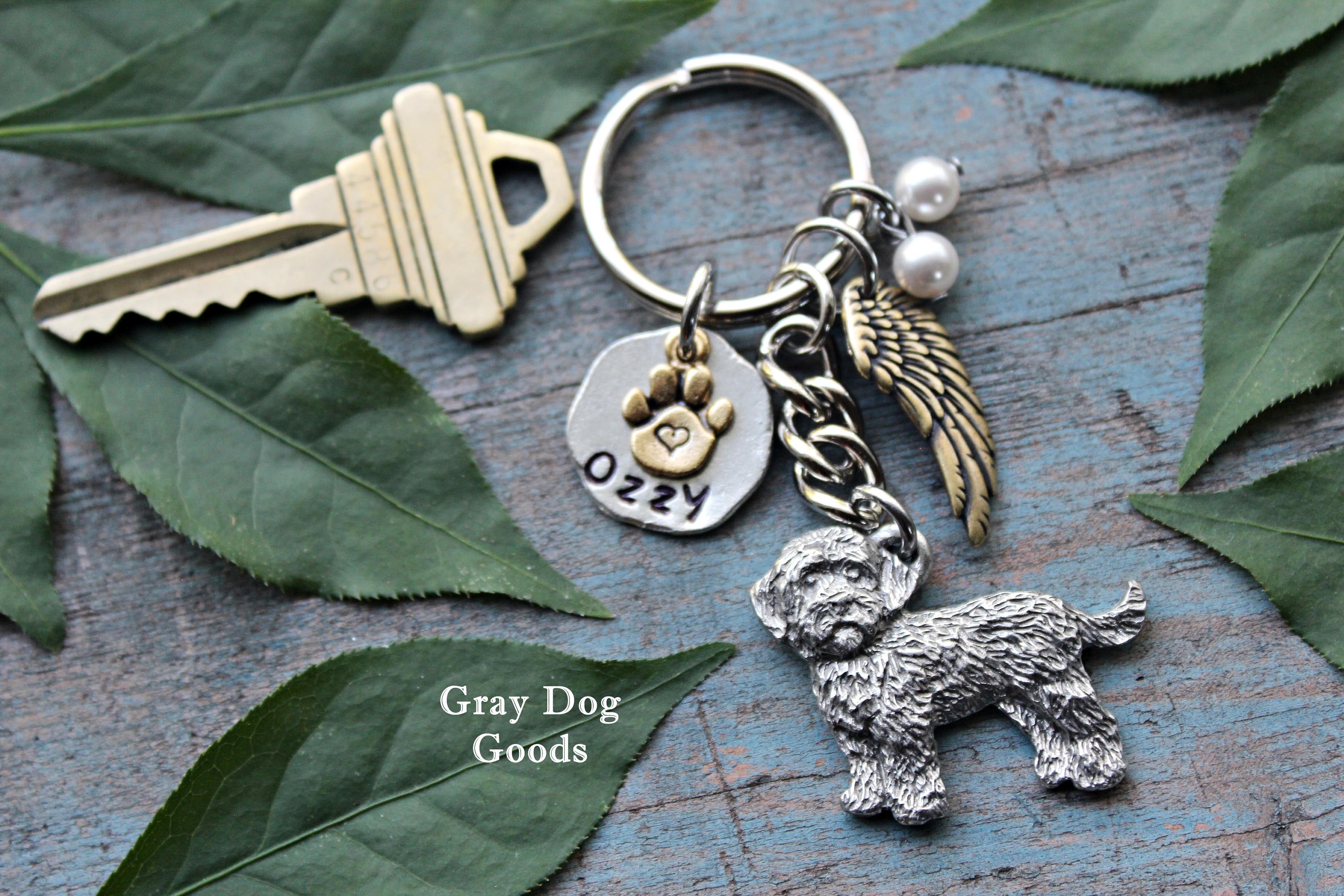 Cockapoo Memorial Keychain, Pet Memorial Keychain, Cockapoo Keychain ...