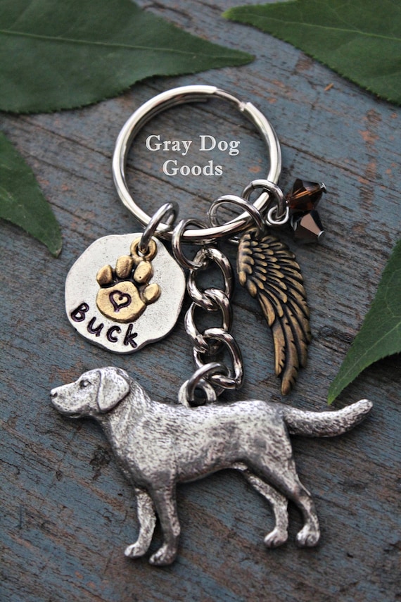Labrador Memorial KeyChain Pet Memorial Key Chain Lab KeyChain Lab Sympathy Gift Read Full Listing Details