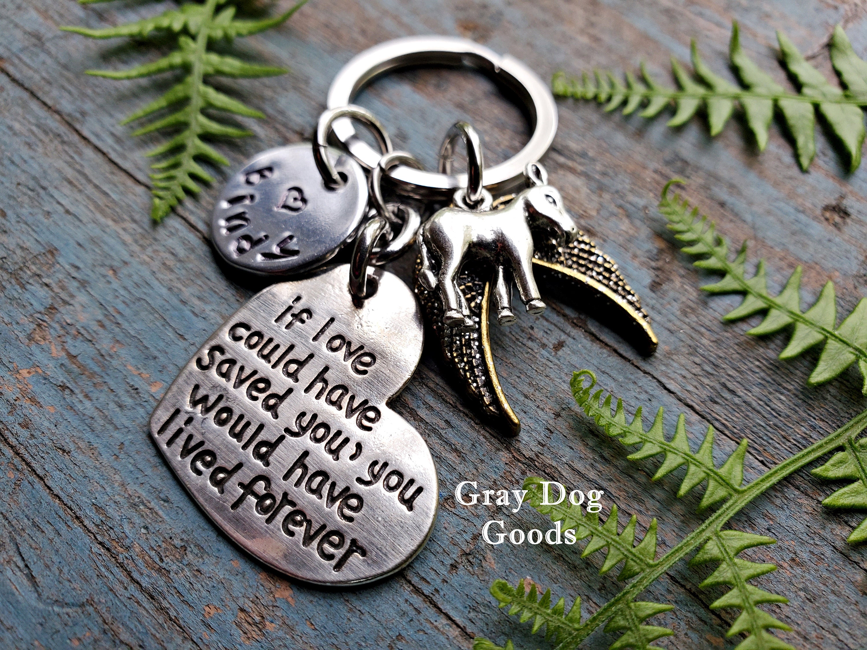 Donkey Memorial Key Chain, Donkey Remembrance Gift, Loss of Donkey ...