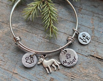 Blue Heeler Bracelet, Dog Bracelet, Personalized Dog Jewelry, Heeler Mom, Australian cattle dog