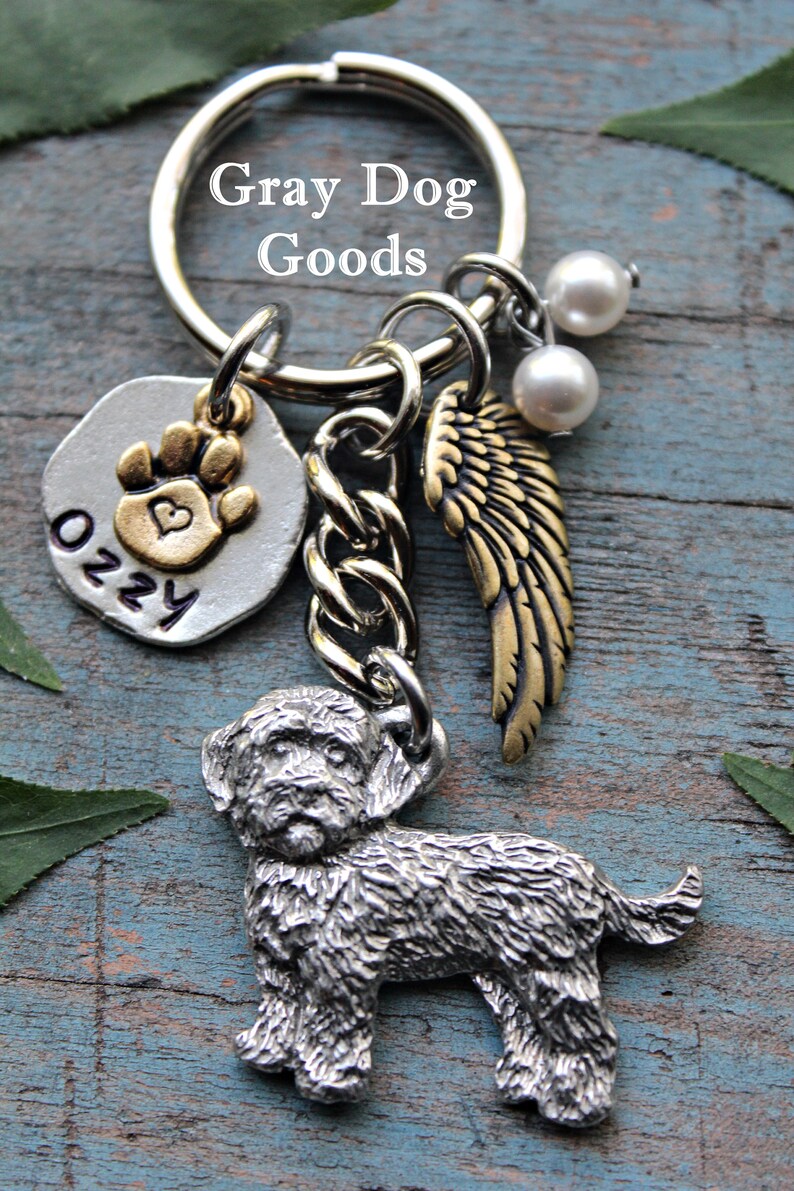 Cockapoo Memorial Keychain, Pet Memorial Keychain, Cockapoo Keychain ...