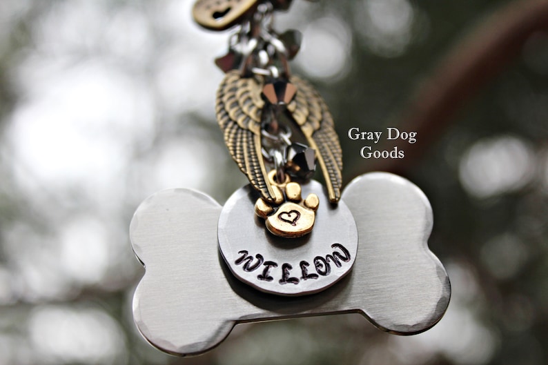 Dog Memorial Car Mirror Charm image 6