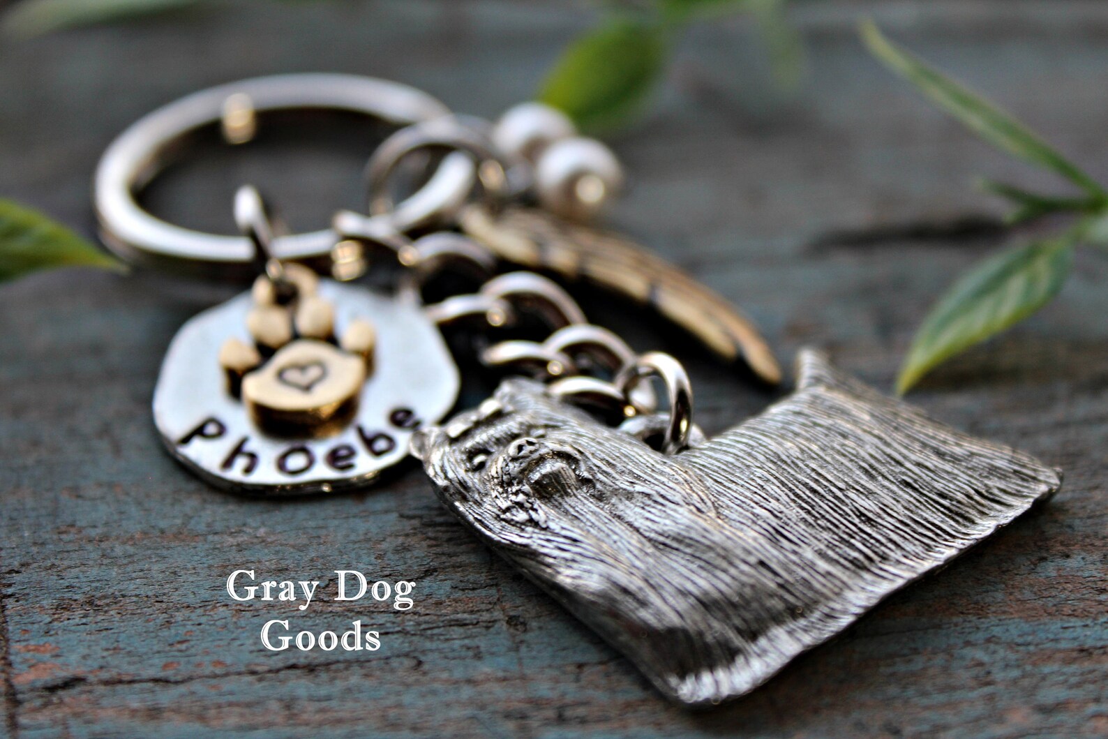Yorkie Key Yorkie Memorial Key Chain, Pet Memorial Key Chain, Yorkie Key Chain ...