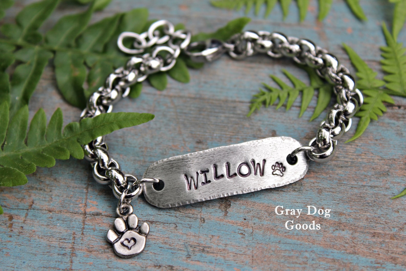 Pet Name Bracelet Personalized Pet Mom Bracelet Dog Etsy