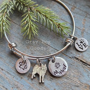 Samoyed Bracelet, Spitz Jewelry, Personalized Dog Bracelet, Samoyed Mom