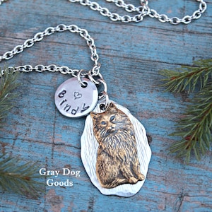 Cat Necklace, Long haired Cat