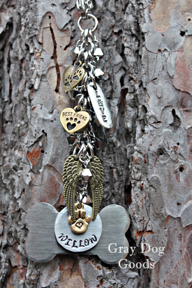 Dog Memorial Car Mirror Charm image 8