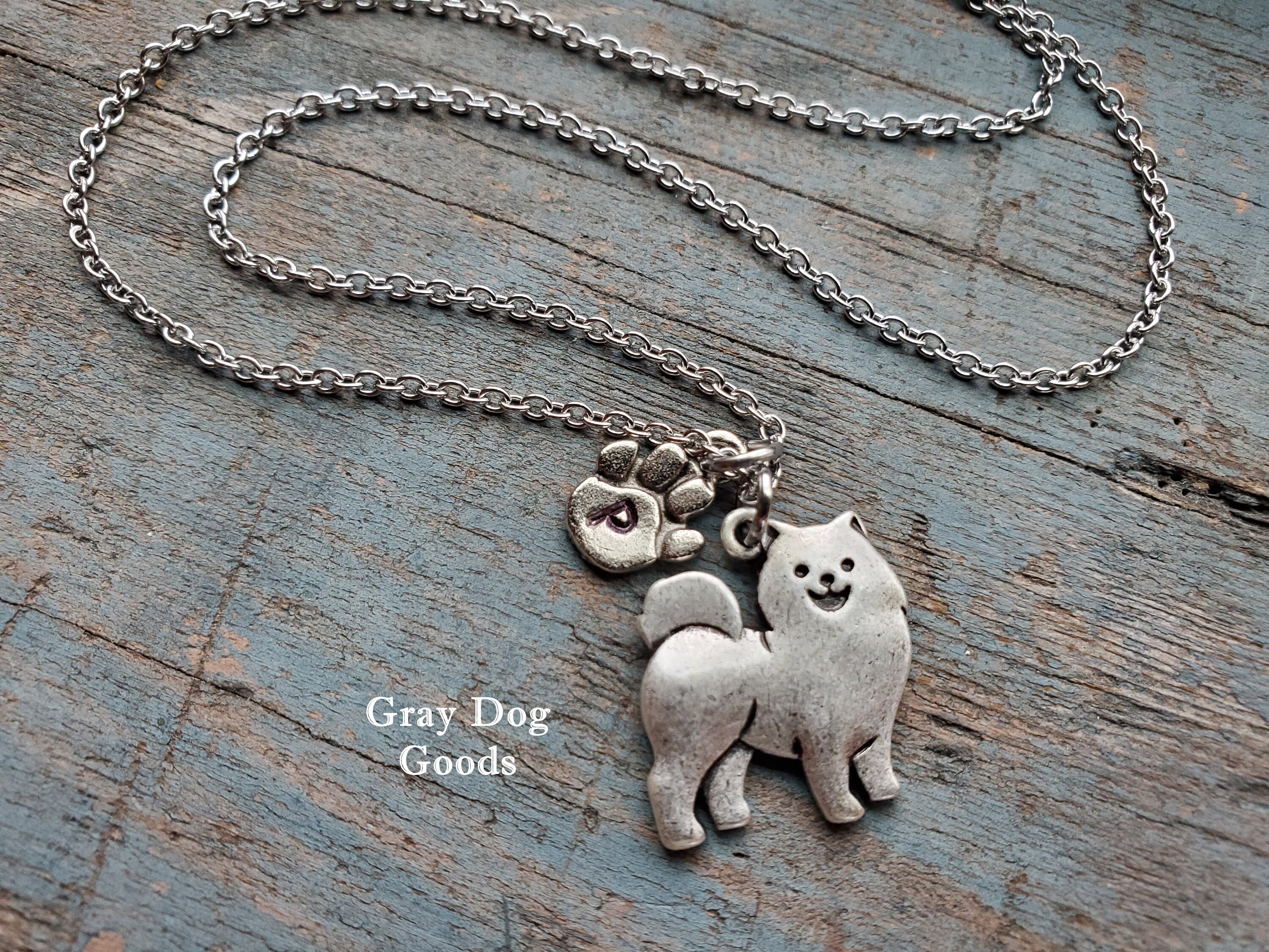 Samoyed Necklace, Samoyed Jewelry, Samoyed Mom, Samoyed Sympathy Gift, Samoyed Memorial