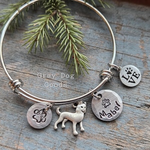 Husky Bracelet, Gift For Dog Lover, Siberian Husky, Personalized Dog Jewelry, Husky Mom