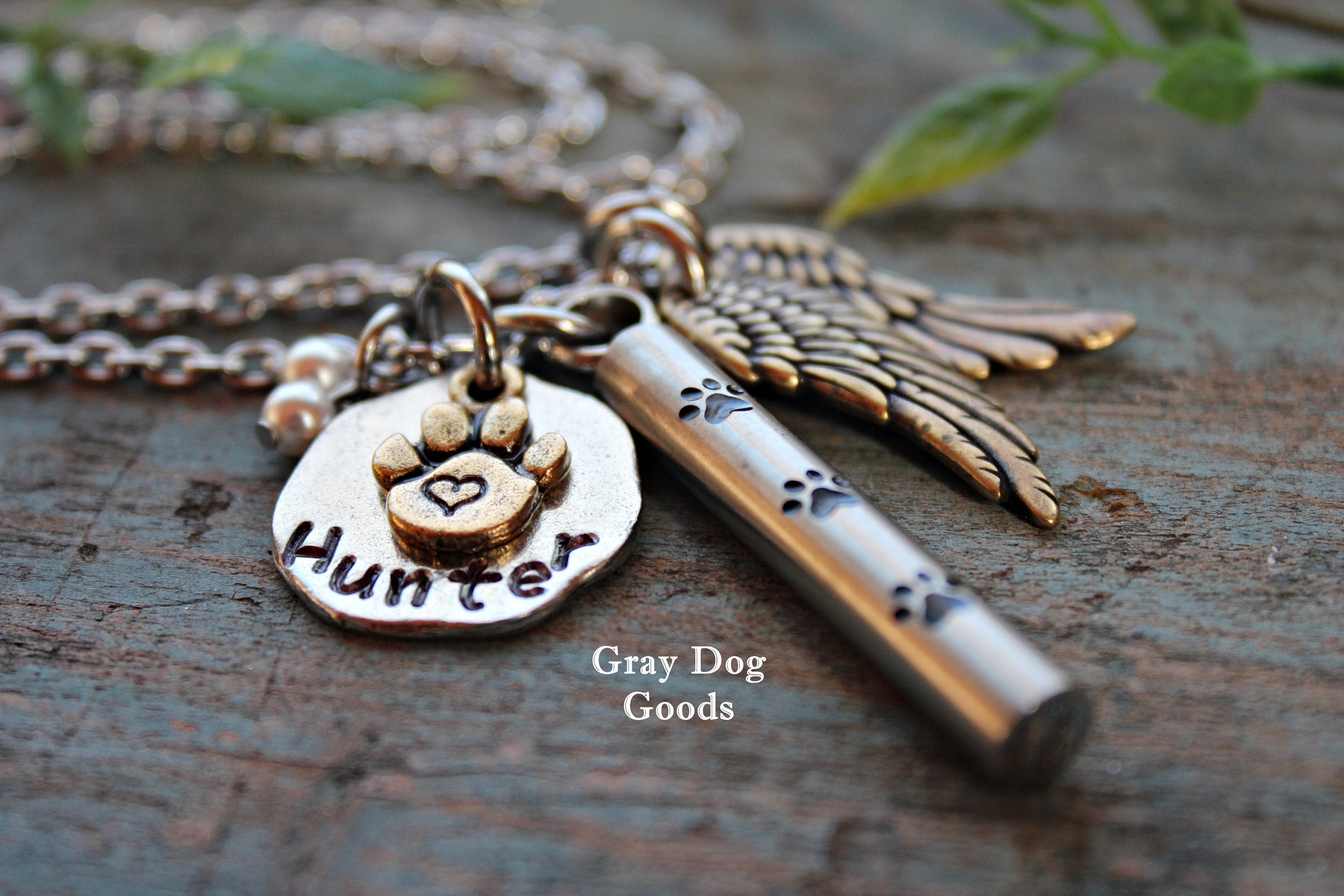 Pet Cremation Urn Necklace, Pet Memorial Jewelry, Loss of Dog, Loss of ...