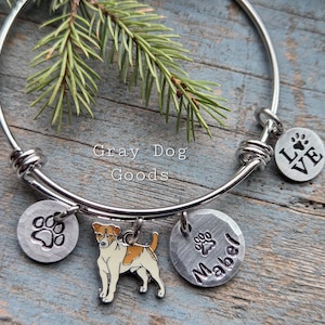 Jack Russell Terrier Bracelet, Jack Russell Jewelry, Dog Bracelet, Personalized Dog Jewelry, JRT Mom