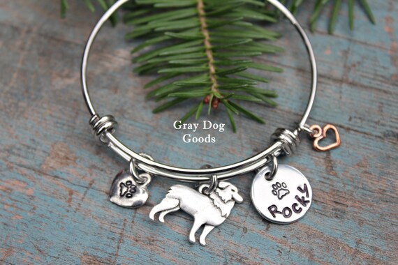 Border collie bracelet hotsell