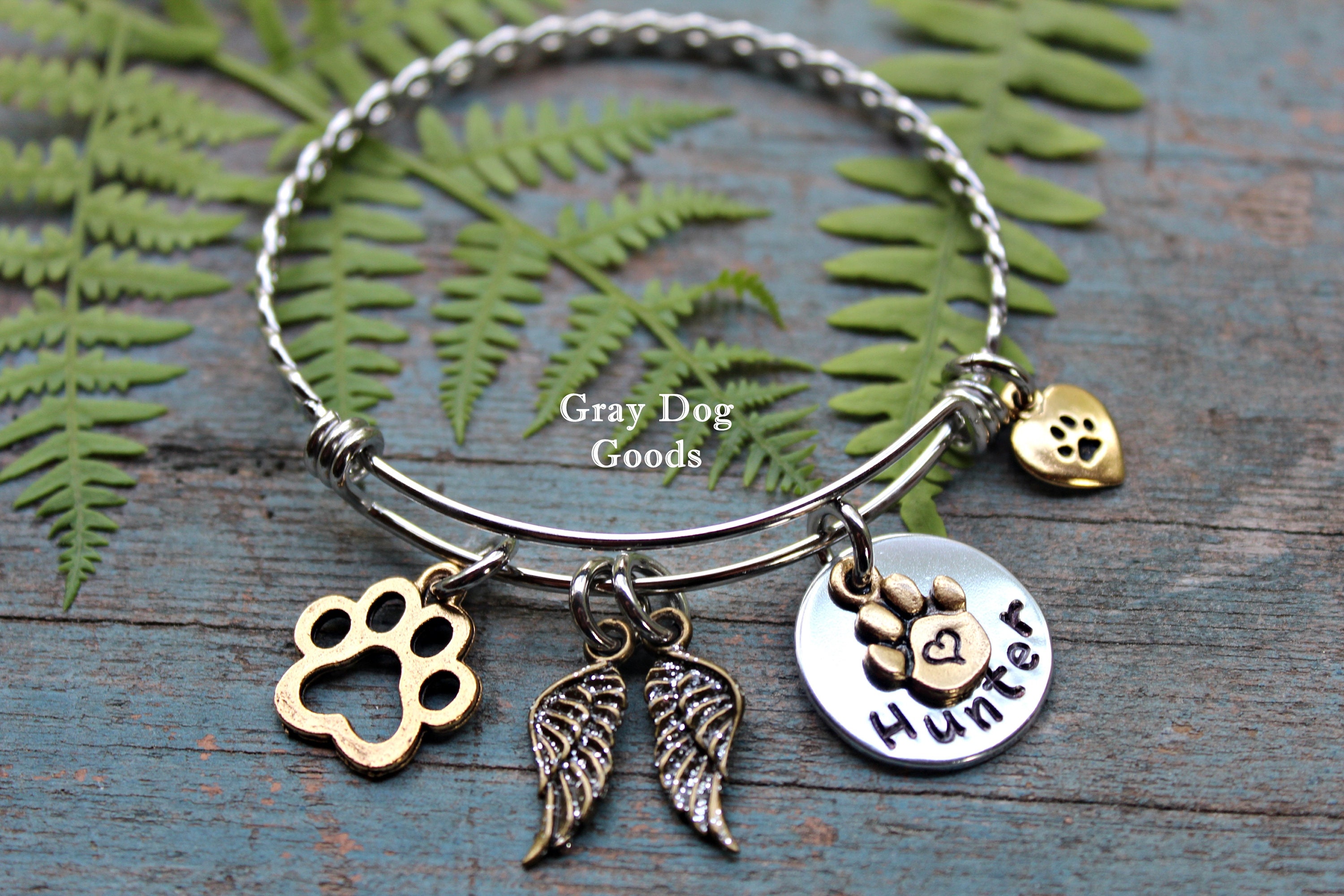 Dog Memorial Bracelet Pet Memorial Jewelry Pet Loss Loss of Etsy
