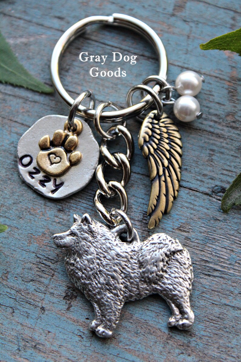Samoyed Memorial Key Chain Pet Memorial Key Chain Samoyed Etsy