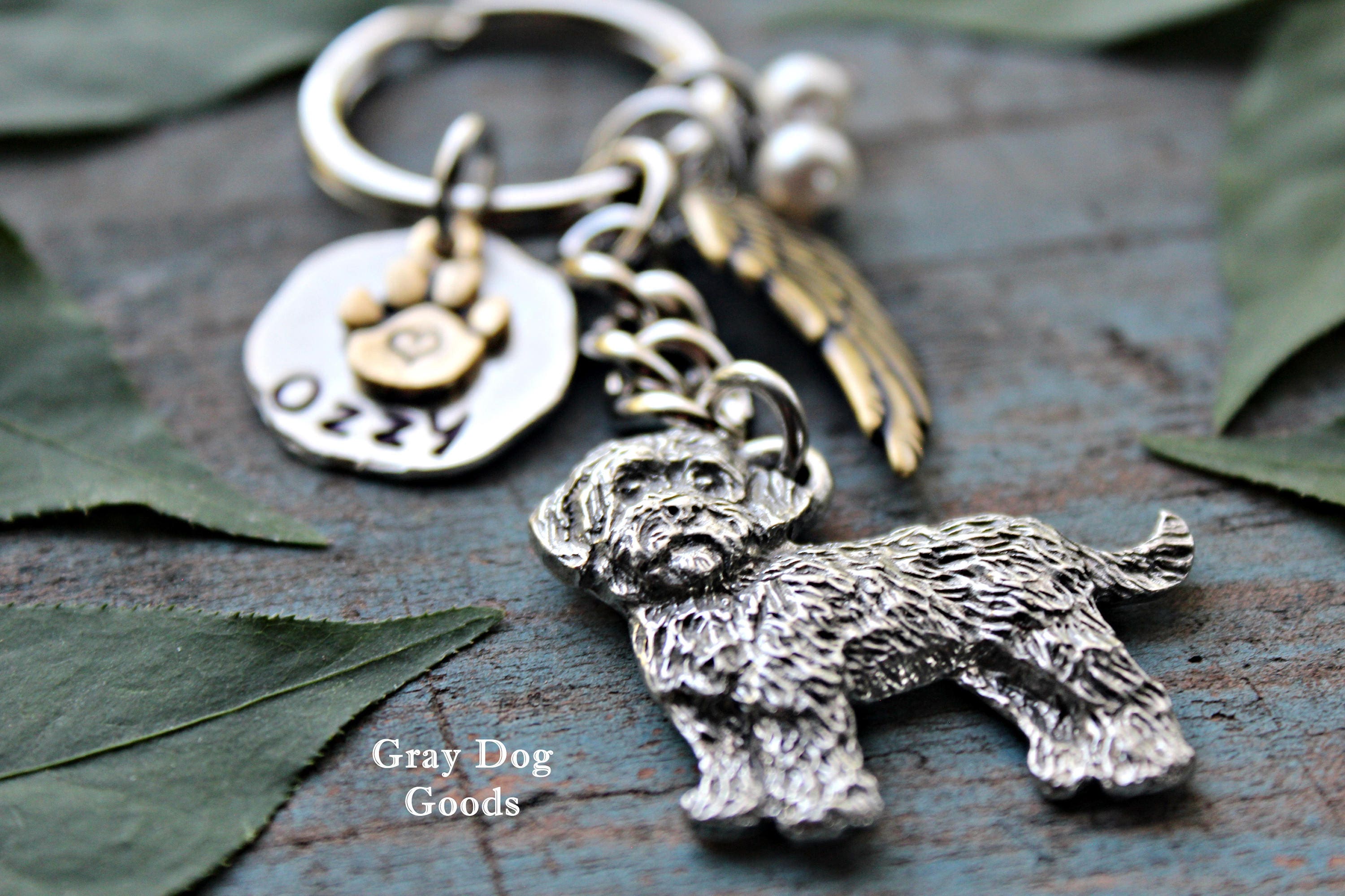 Cockapoo Memorial Keychain, Pet Memorial Keychain, Cockapoo Keychain ...