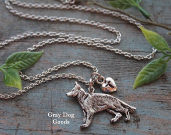 German Shepherd Necklace, German Shepherd Dog, Shepherd Mom, German Shepherd Jewelry, German Shepherd Sympathy Gift