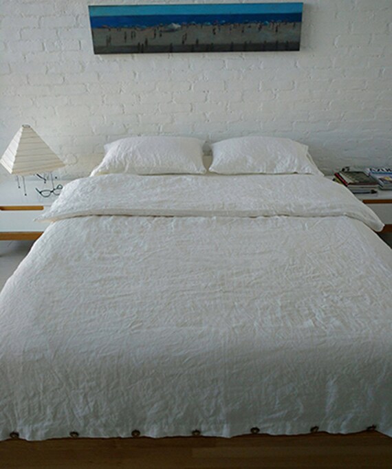 Set Linen Duvet cover and two pillowcases Linen natural Etsy