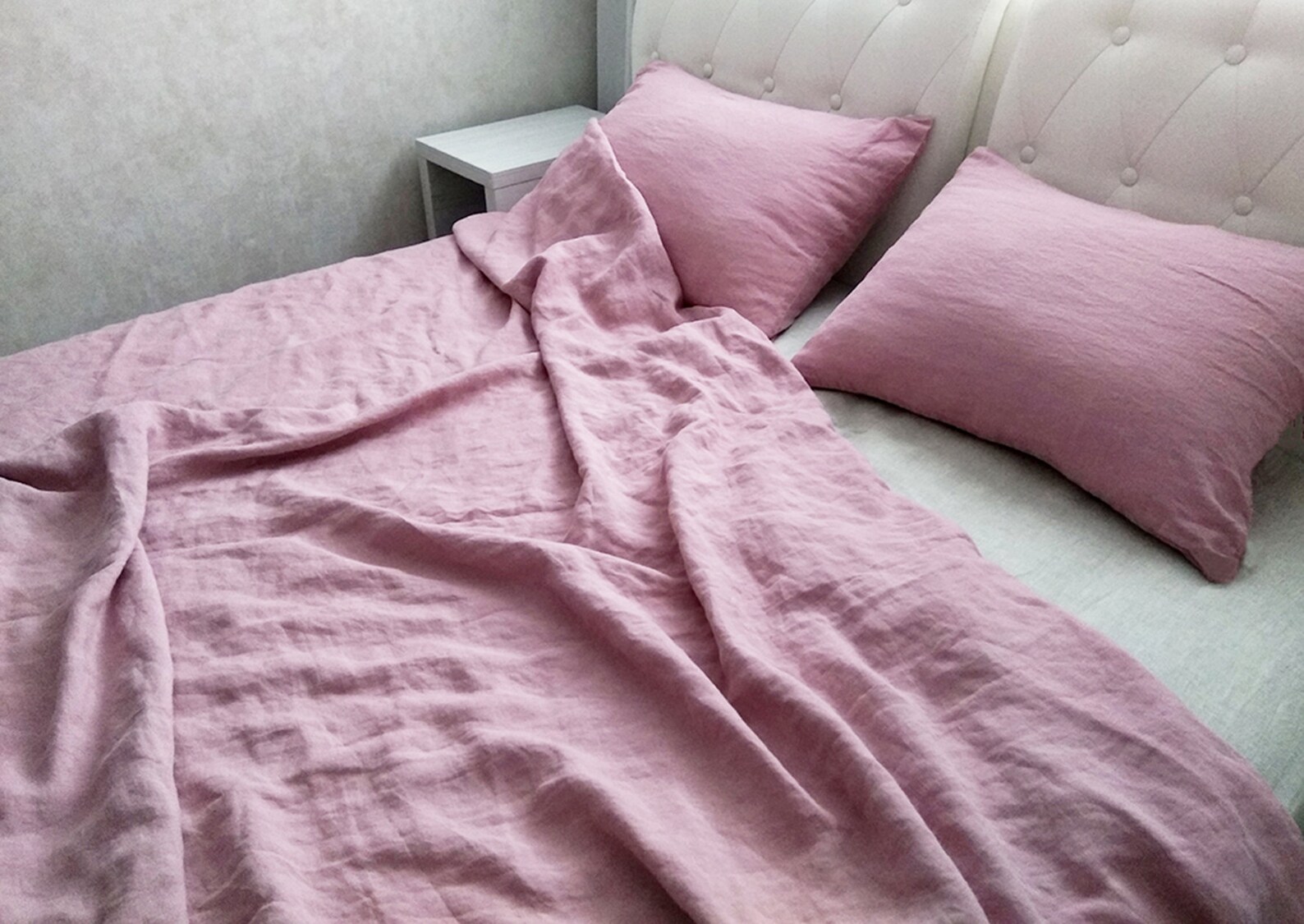 Linen Duvet Cover Buttons Closure Linen Bedding 100 Flax Etsy