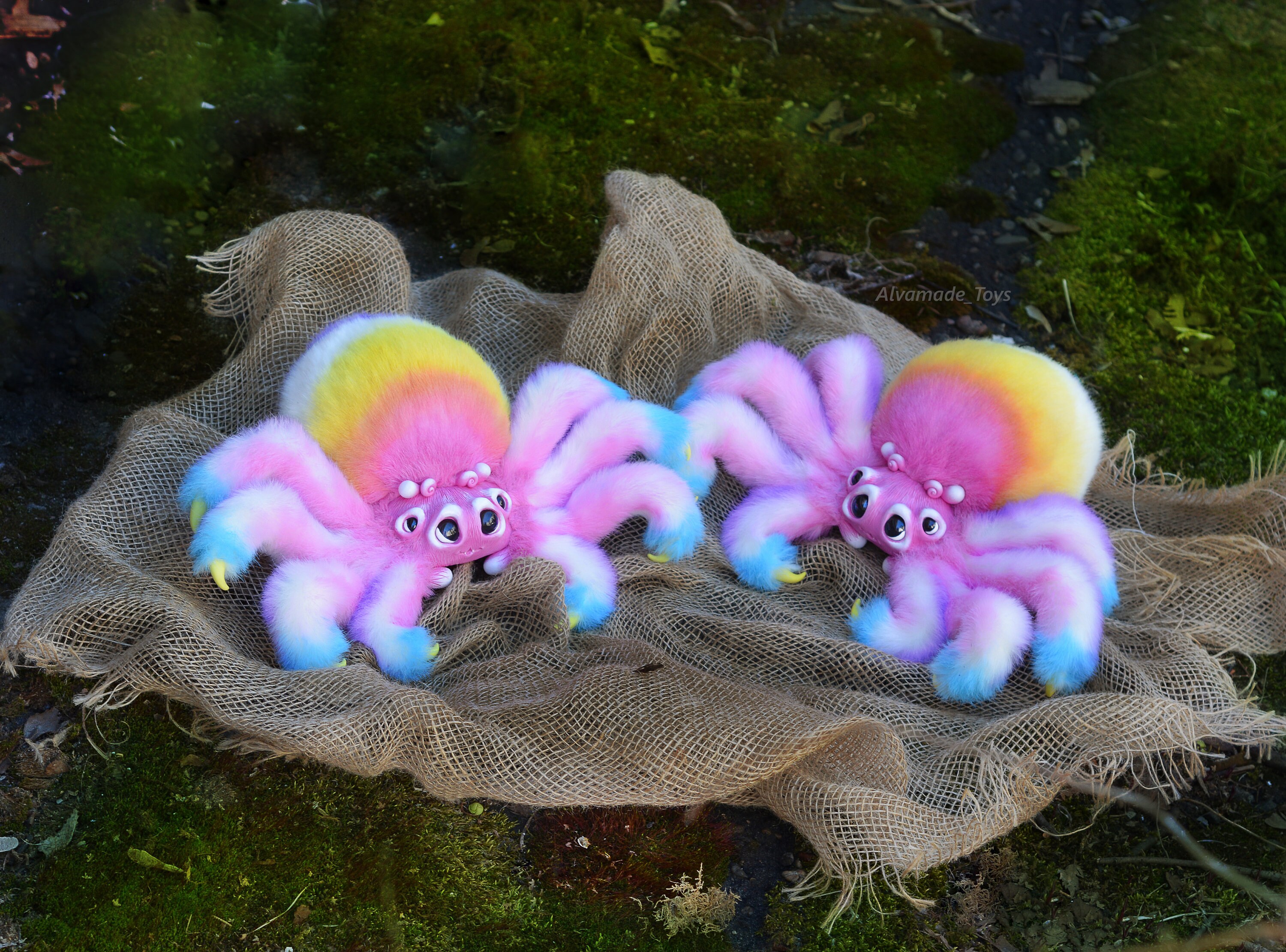 Fluffy spider Made to order | Etsy
