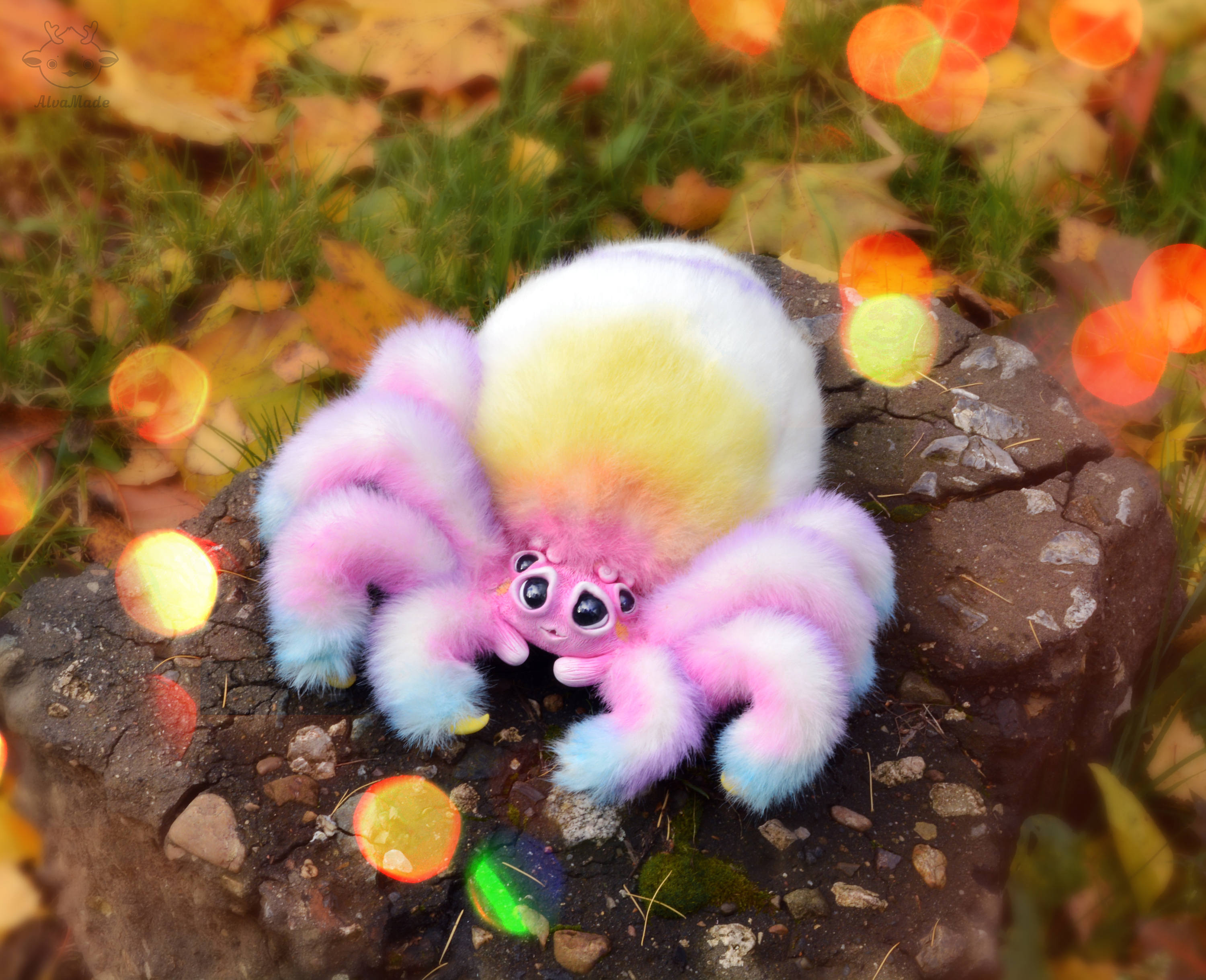 Fluffy spider Made to order | Etsy