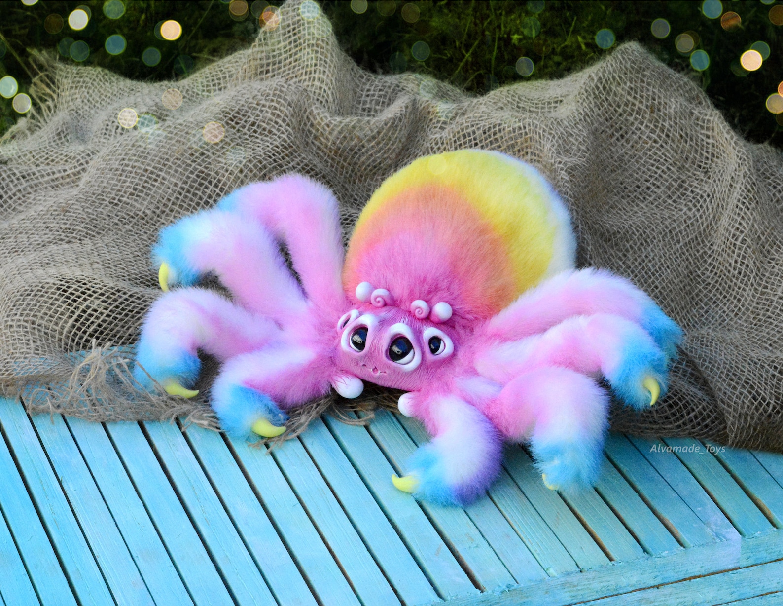Fluffy spider Made to order | Etsy