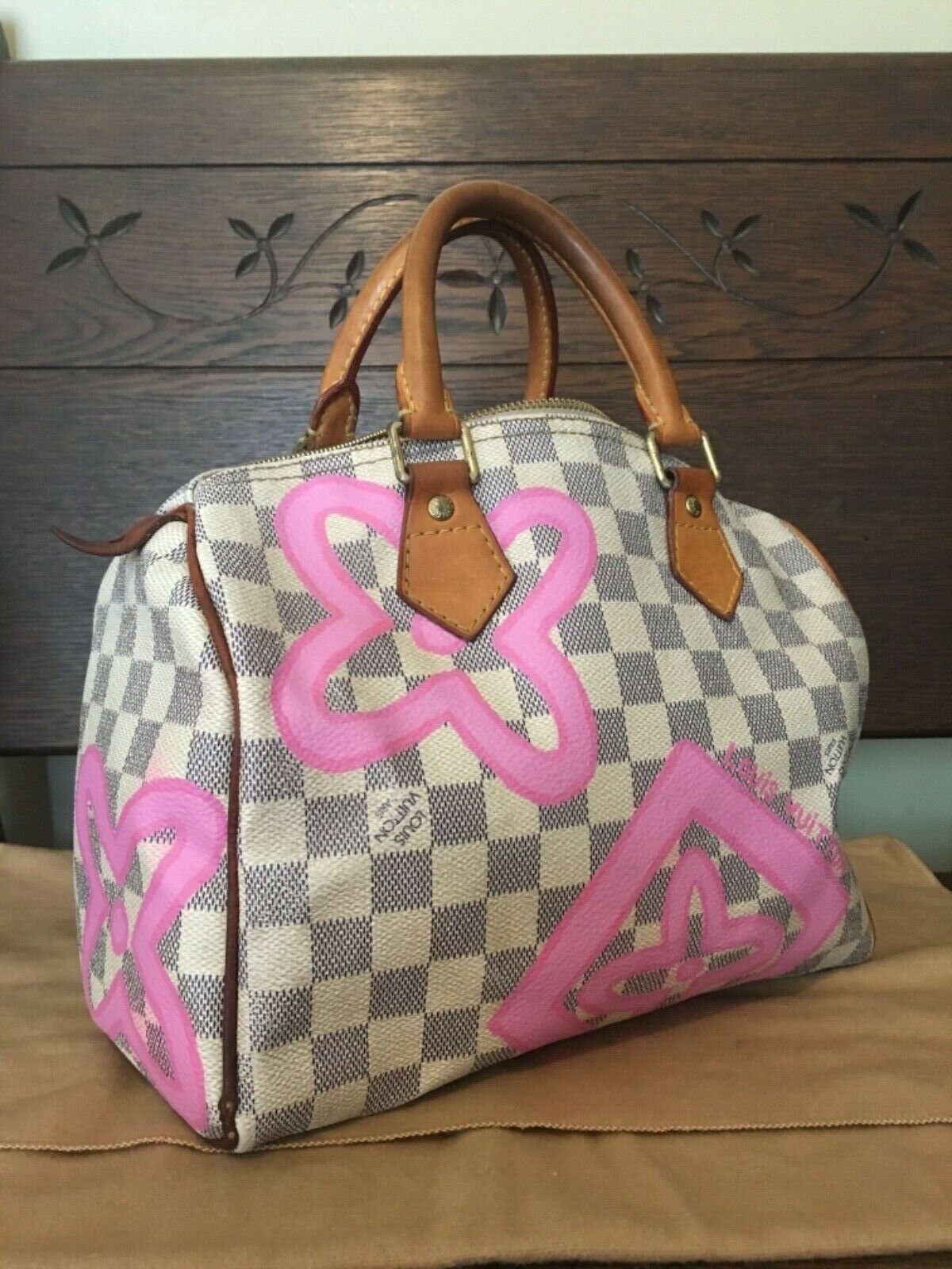 Painted Louis Vuitton Speedy