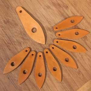 MINI Real Natural Tan Dyed Vachetta Leather Luxury Handbag Zipper Pull Replacement