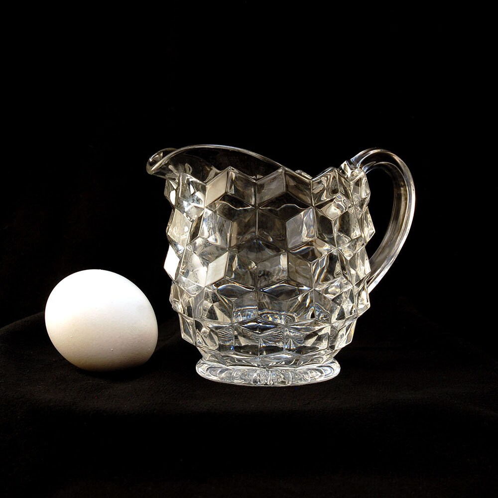 ブランド品 通販サイト Lidded Clear American Fostoria Sugar Creamer and Bowl その他