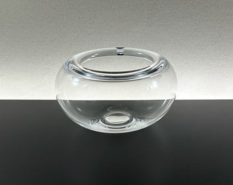 Vintage Royal Copenhagen Clear Glass Bowl, Per Lütken Provence, MCM Scandinavian