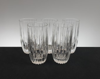 Vintage Mikasa Park Lane Highball Cocktail Glass, Set of Five (5)