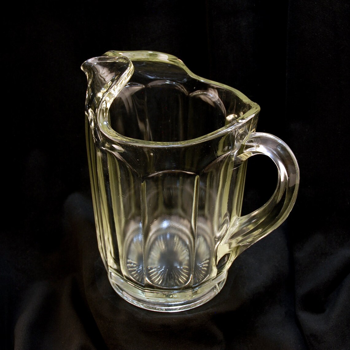 Heisey EAPG Paneled Glass Lemonade Pitcher with Ice Lip Etsy