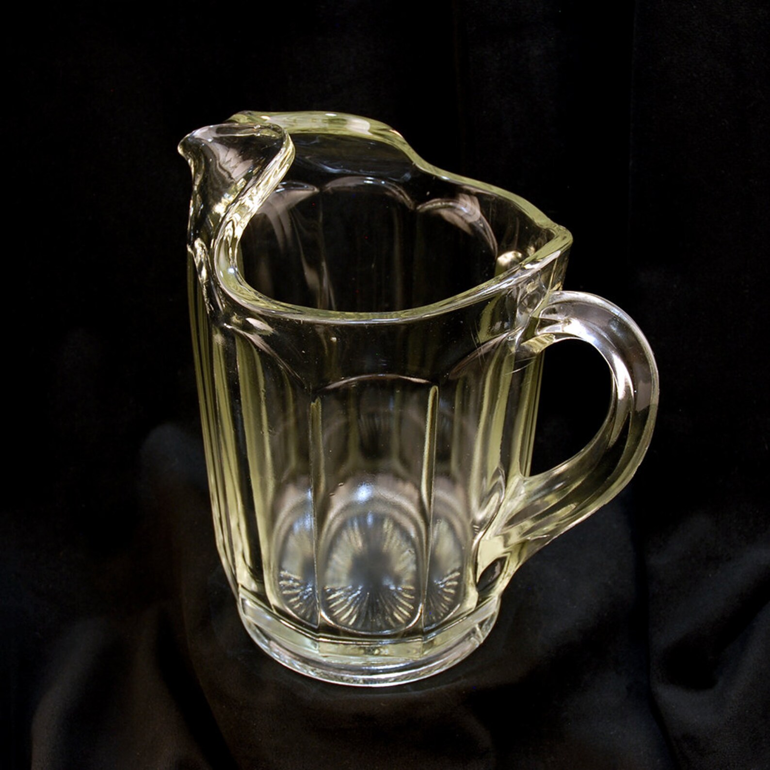Heisey EAPG Paneled Glass Lemonade Pitcher with Ice Lip Etsy
