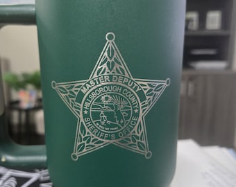 Hillsborough County Sheriff's Office Personalized 40oz. Tumbler with Handle (Local Pickup/Drop-Off Only)