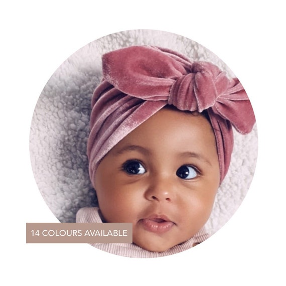 Baby Turban Hat Soft Velvet Baby Hat 